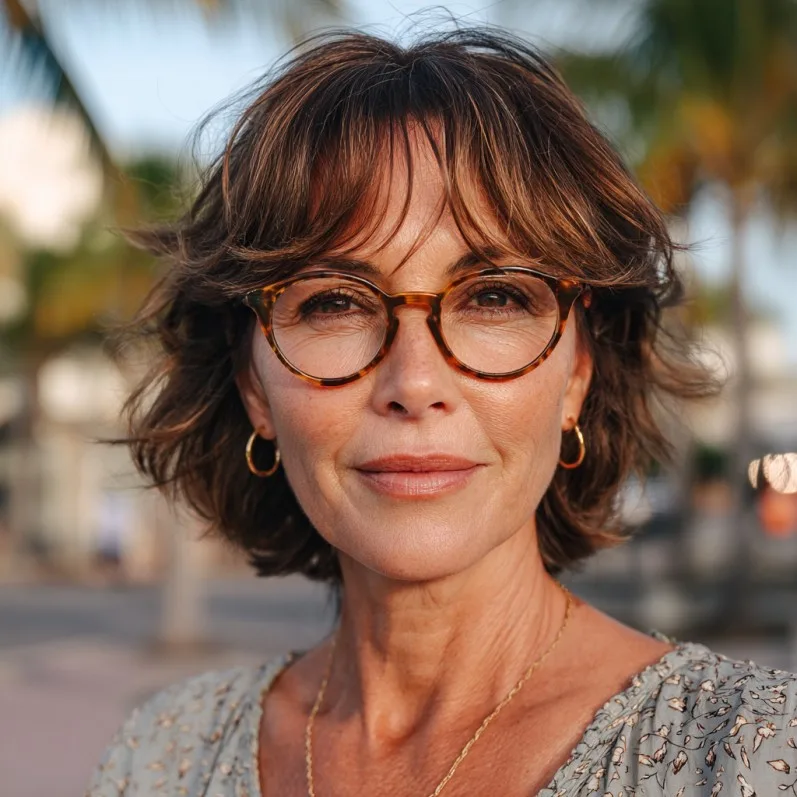 Textured Wavy Cut with Face-Framing Layers