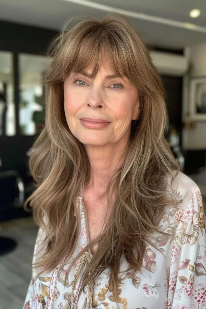 The Layered Cut for older ladies with Thin Long Hair