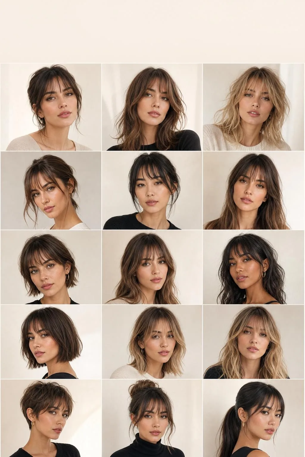 Trendy French Wispy Bangs