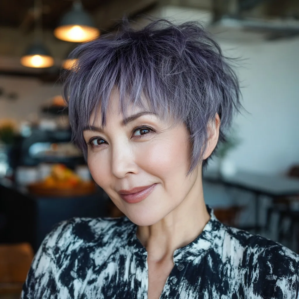 Trendy Long Pixie Cut with Soft Textured Layers
