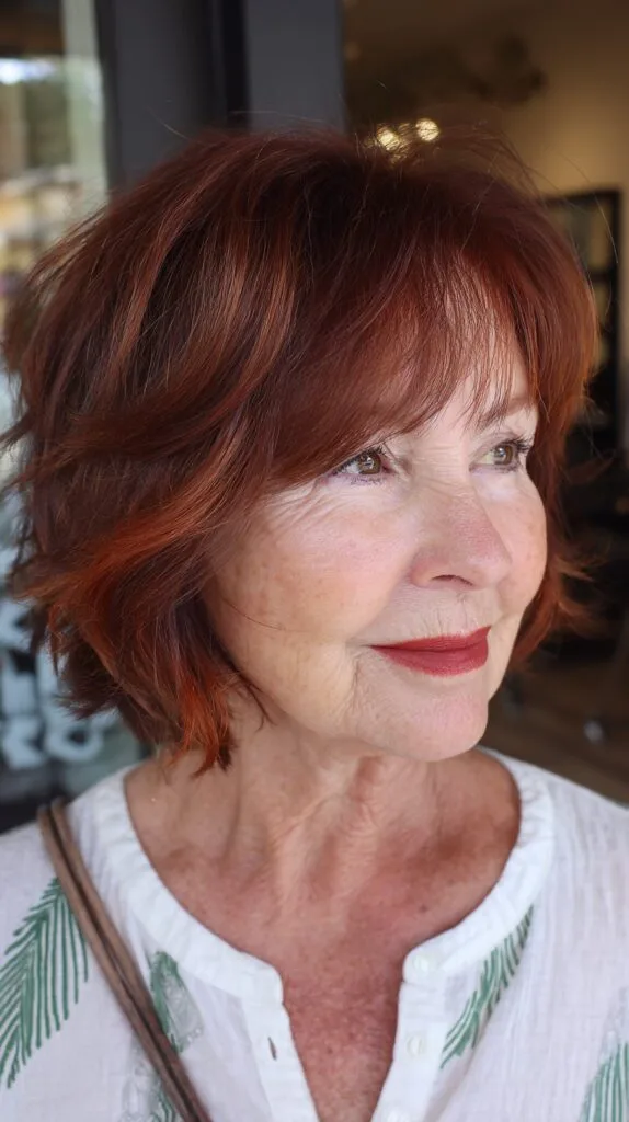 Vibrant Textured Bob with Soft Flicks