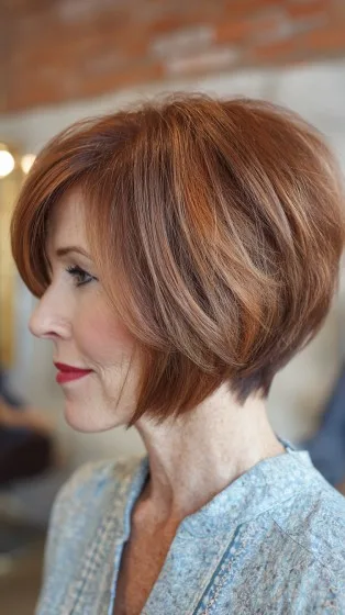 Vibrant Textured Bob with Subtle Layers